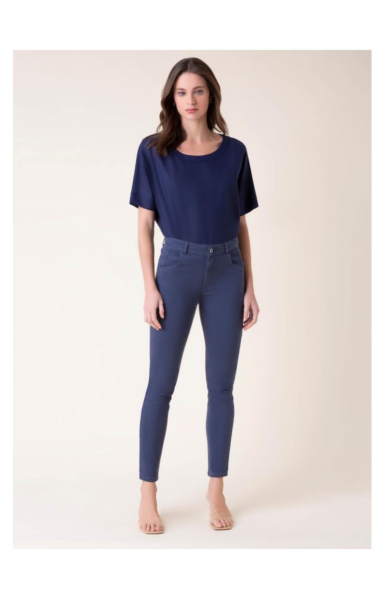 Calça Jogging Color Skinny Marinho