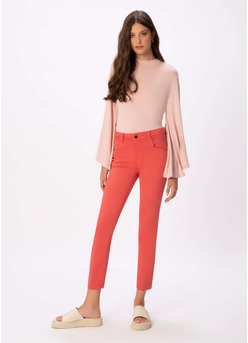 Calça Jogging Color Skinny Rosa Velho