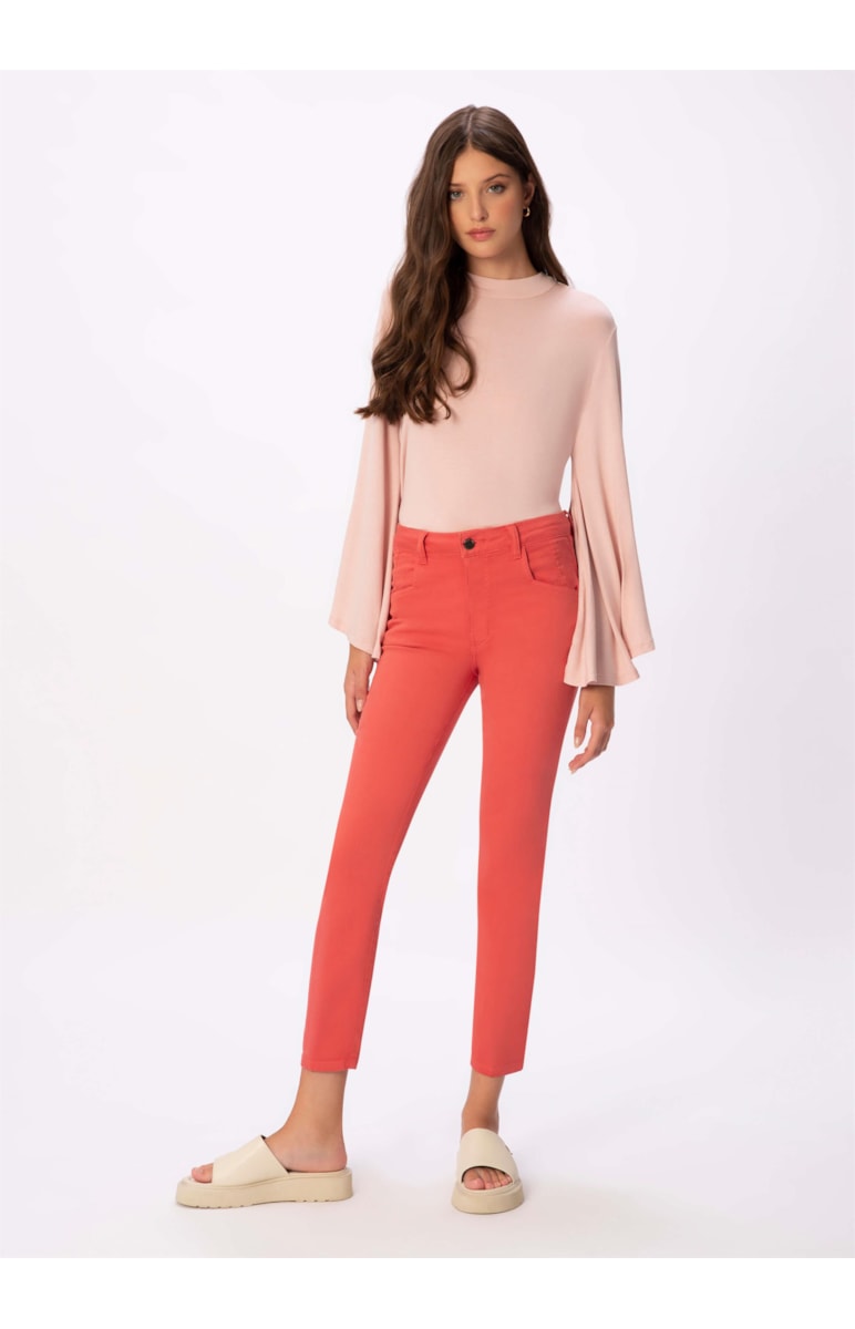 Calça Jogging Color Skinny Rosa Velho