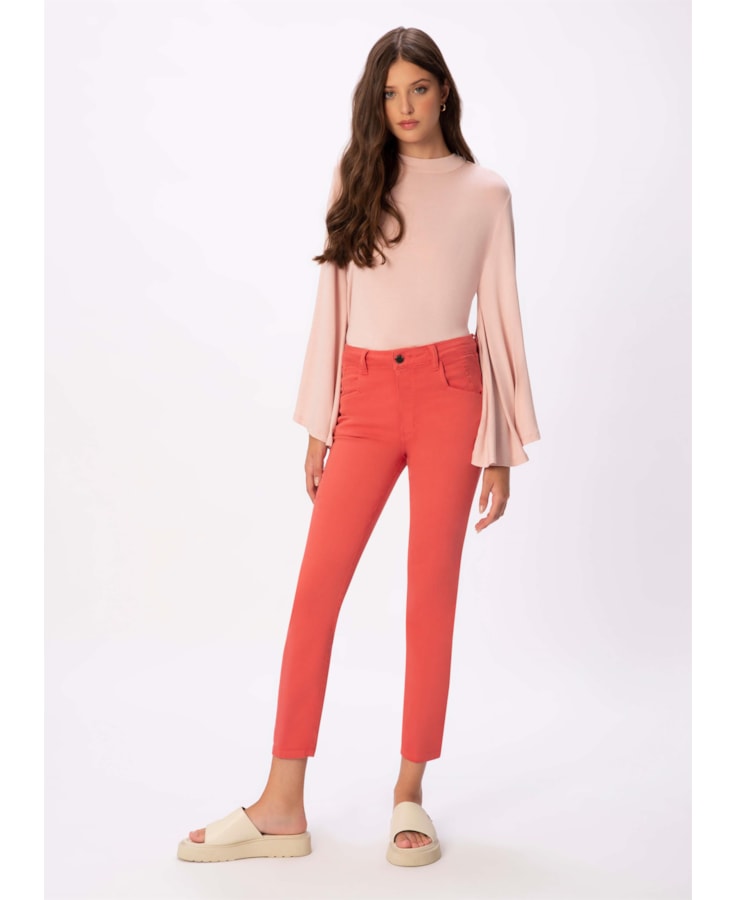 Calça Jogging Color Skinny Rosa Velho