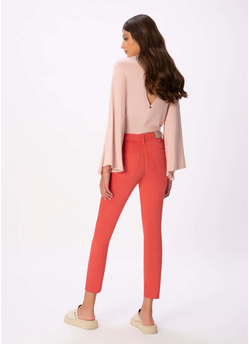 Calça Jogging Color Skinny Rosa Velho