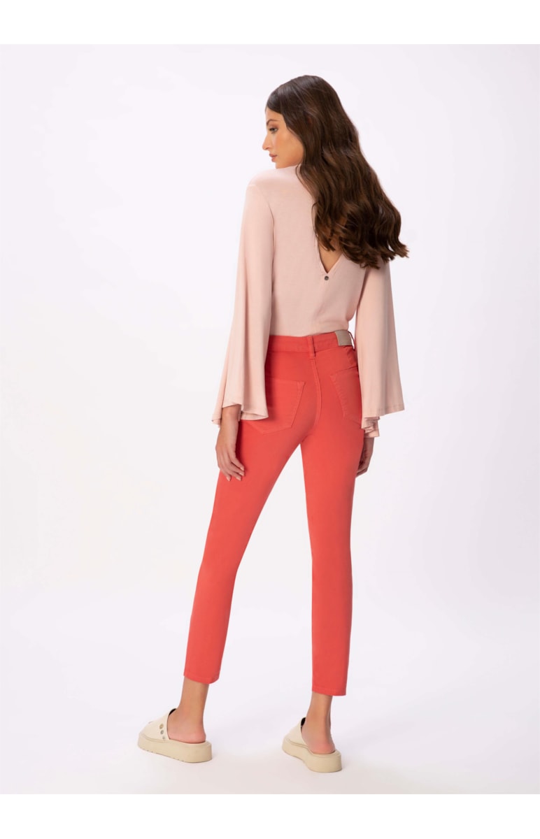 Calça Jogging Color Skinny Rosa Velho