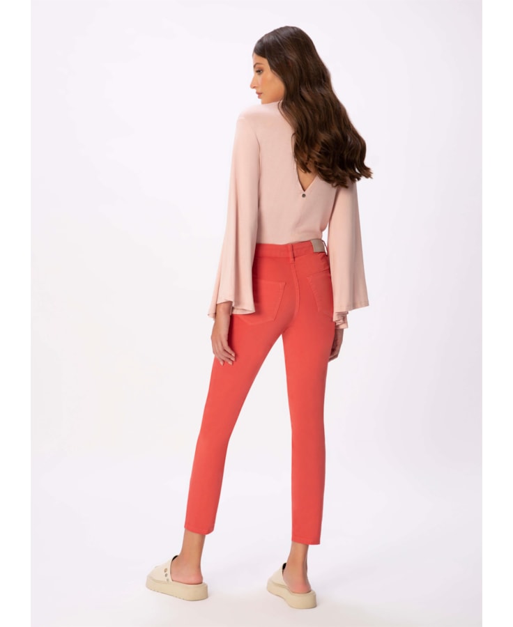 Calça Jogging Color Skinny Rosa Velho