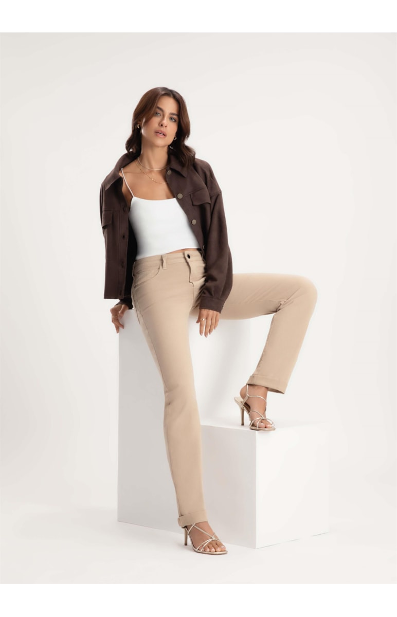 Calça Jogging Color Slim Camel