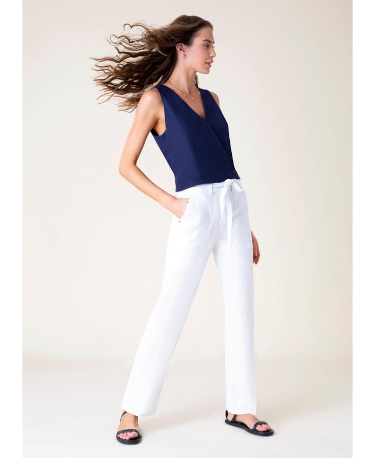Calça Jogging Color Slouch Branco
