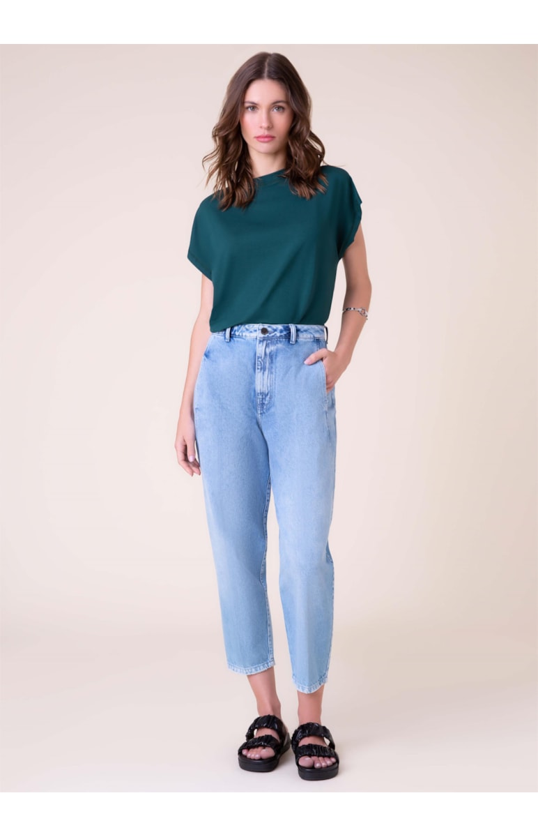 Calça Light Blue Baggy 354-Lav.Claro C/ Used