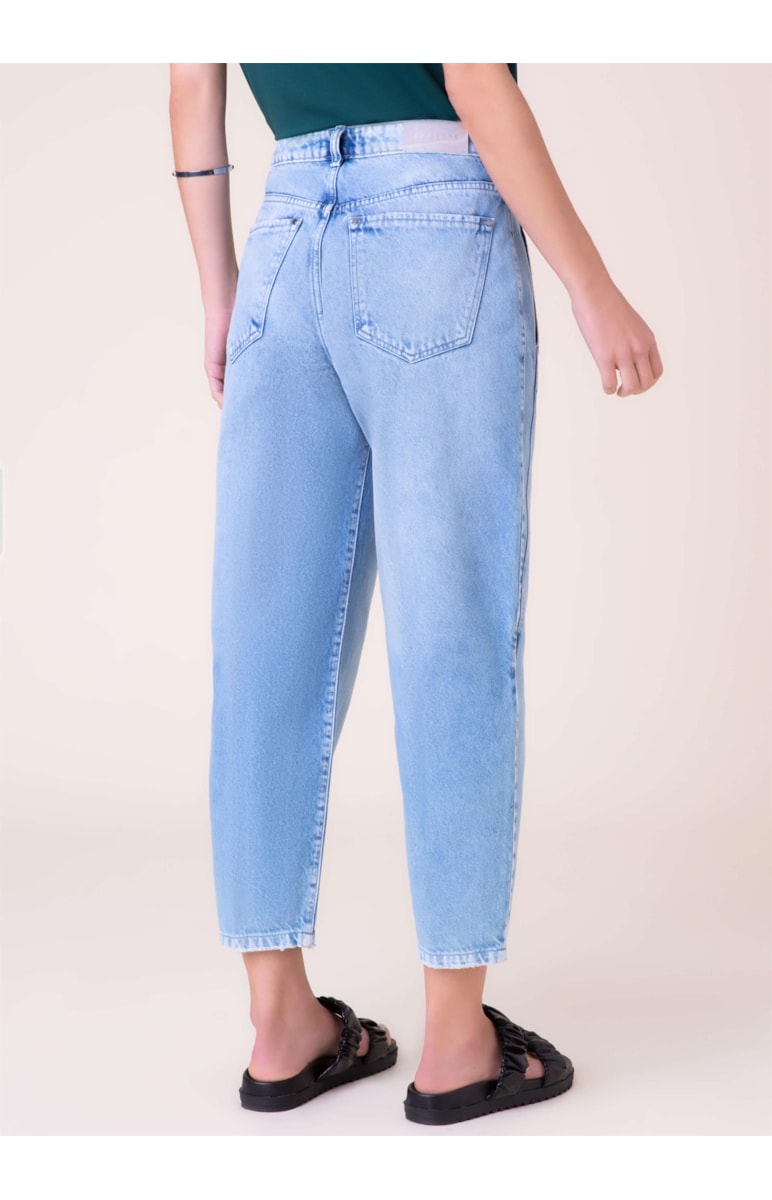 Calça Light Blue Baggy 354-Lav.Claro C/ Used