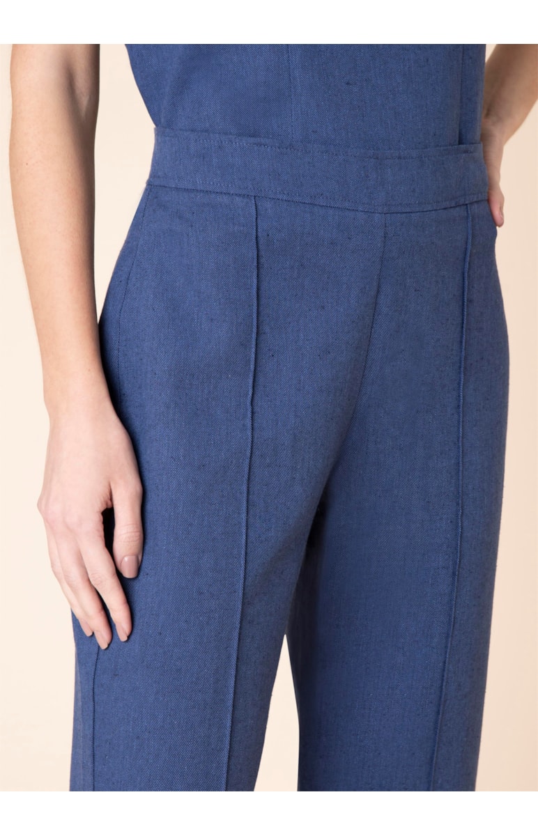 Calça Linho Cigarrete Marinho