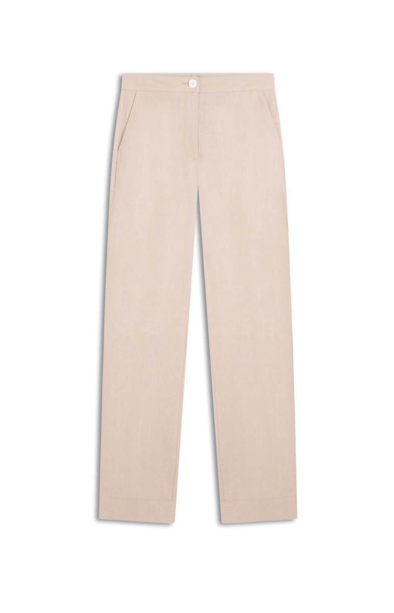 Calça Linho Fresh Reta Natural