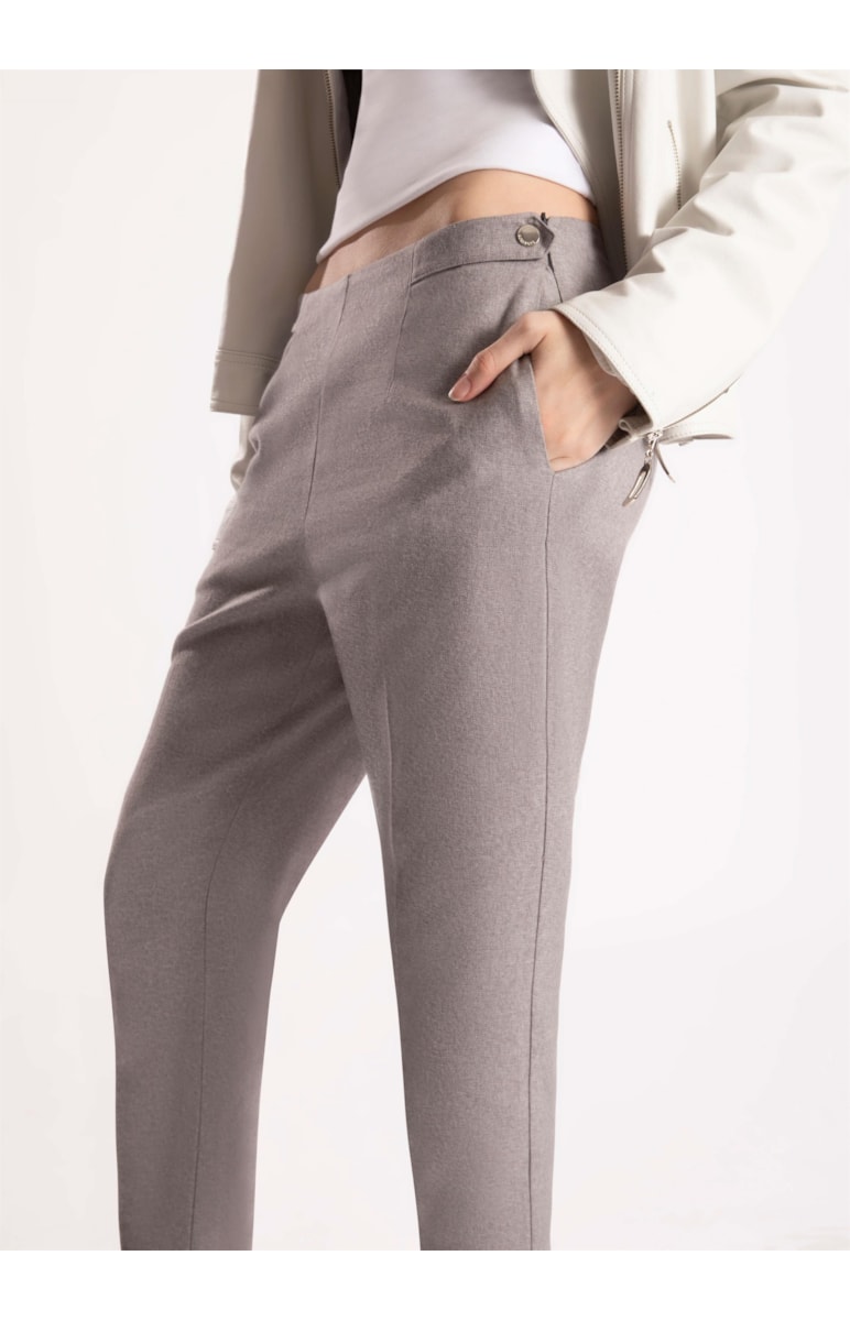 Calça Linho Klein Carrot Martingale Niquel