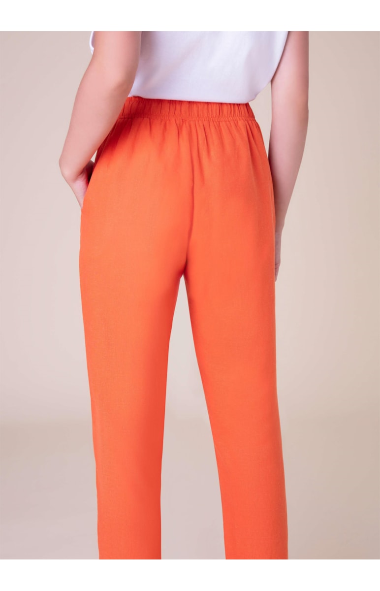Calça Linho Laranja