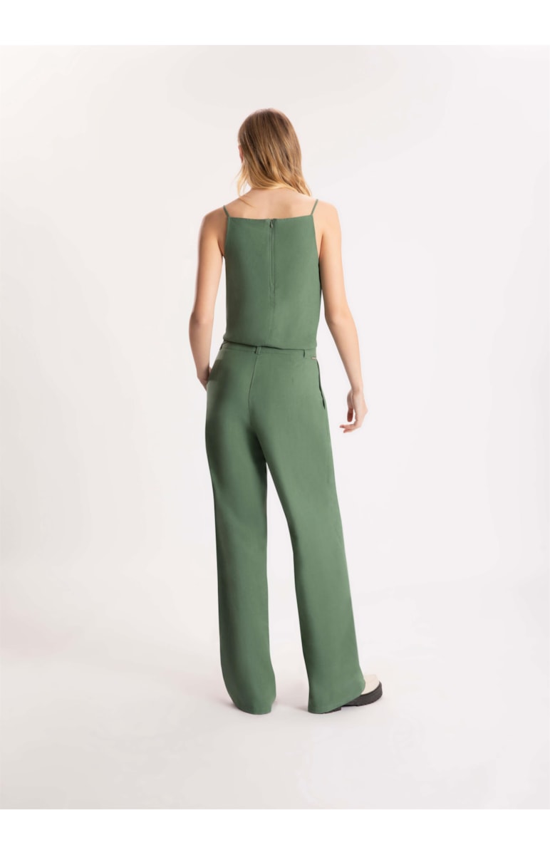 Calça Linho Melbourne Wide Leg Musgo