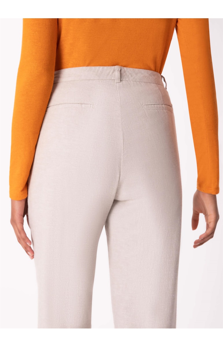 Calça Linho Reta Natural