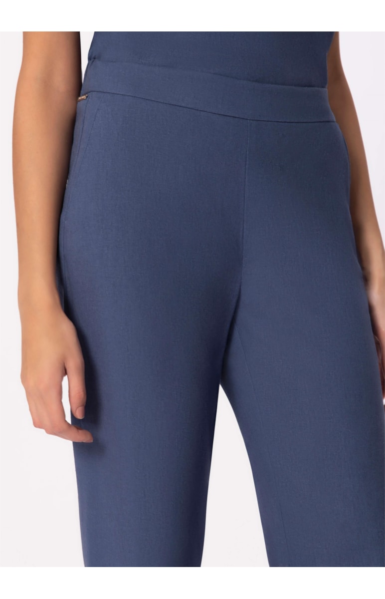 Calça Linho Washed Plus Azul Jeans