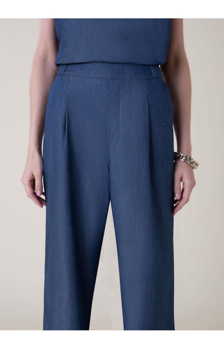 Calça Lyocel Denim Marinho