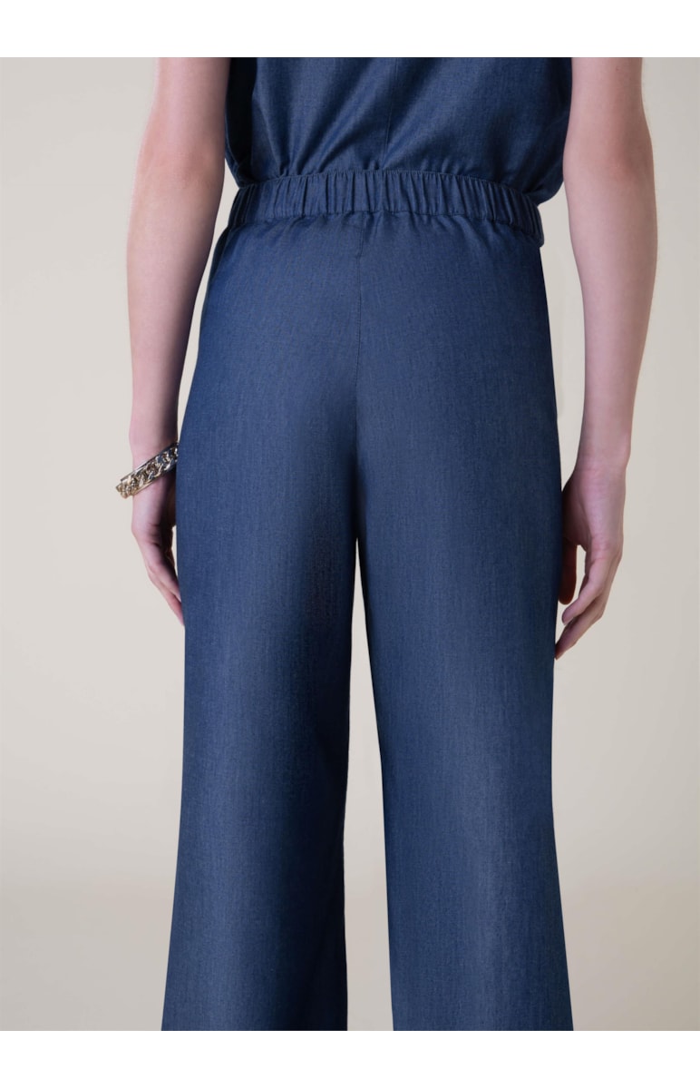 Calça Lyocel Denim Marinho