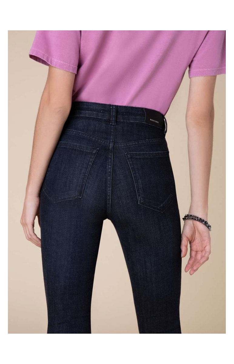 Calça Marie Cigarrete Elastic 319 Lav.Escuro C/ Resina