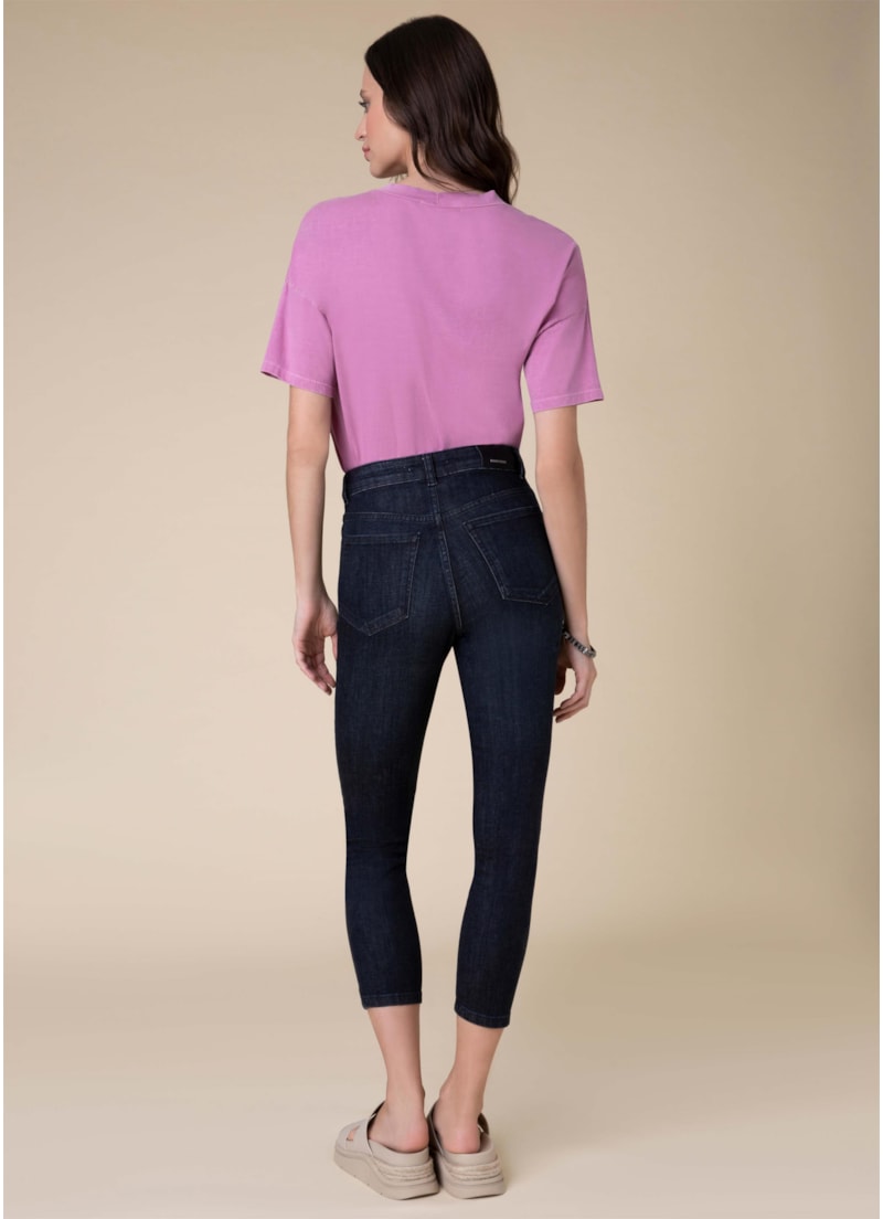 Calça Marie Cigarrete Elastic 319 Lav.Escuro C/ Resina