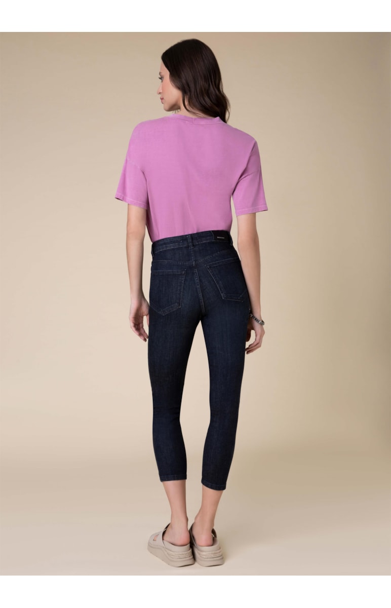 Calça Marie Cigarrete Elastic 319 Lav.Escuro C/ Resina