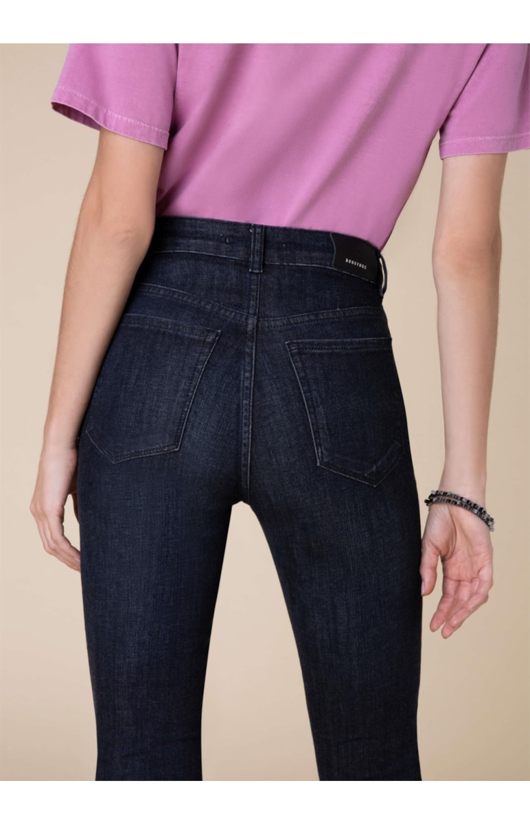Calça Marie Cigarrete Elastic 319 Lav.Escuro C/ Resina