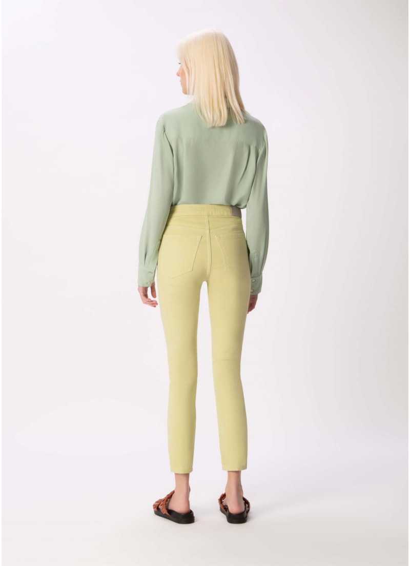 Calça Marrie Color Hiper Skinny Verde Maca