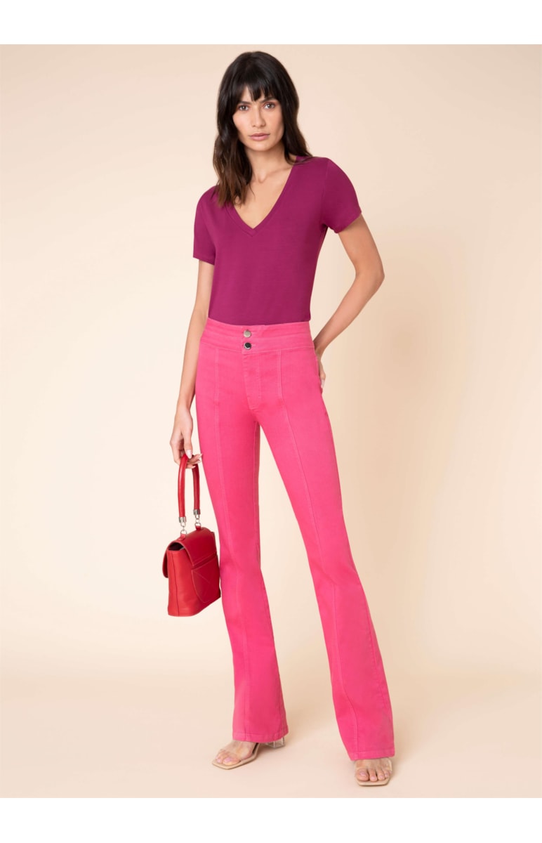 Calça Marrie Flare Color Pink