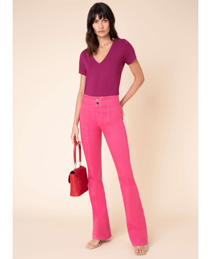 Calça Marrie Flare Color Pink