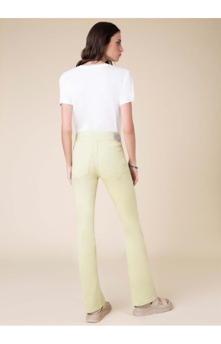 Calça Marrie Flare Color Verde Maca