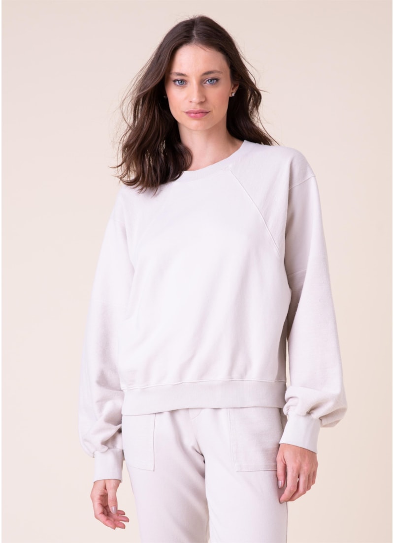 Calça Moletom Avesso Areia