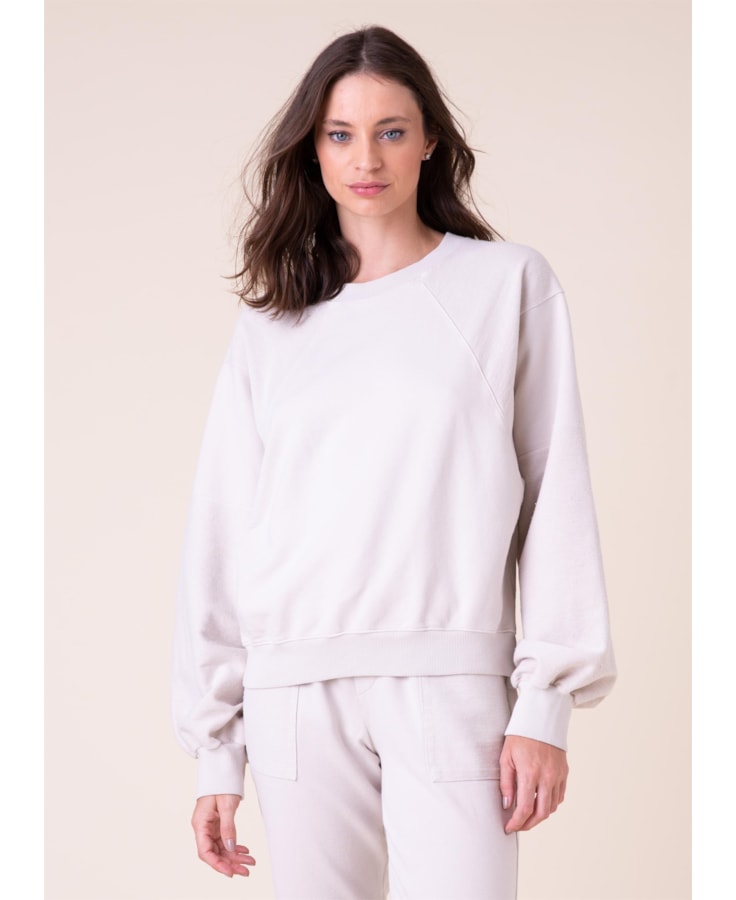 Calça Moletom Avesso Areia