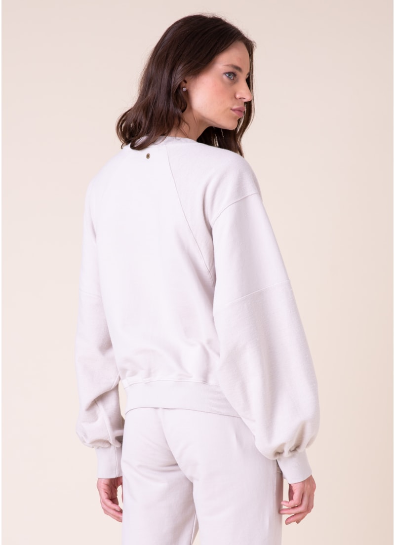 Calça Moletom Avesso Areia