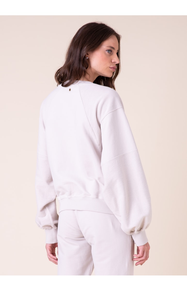 Calça Moletom Avesso Areia