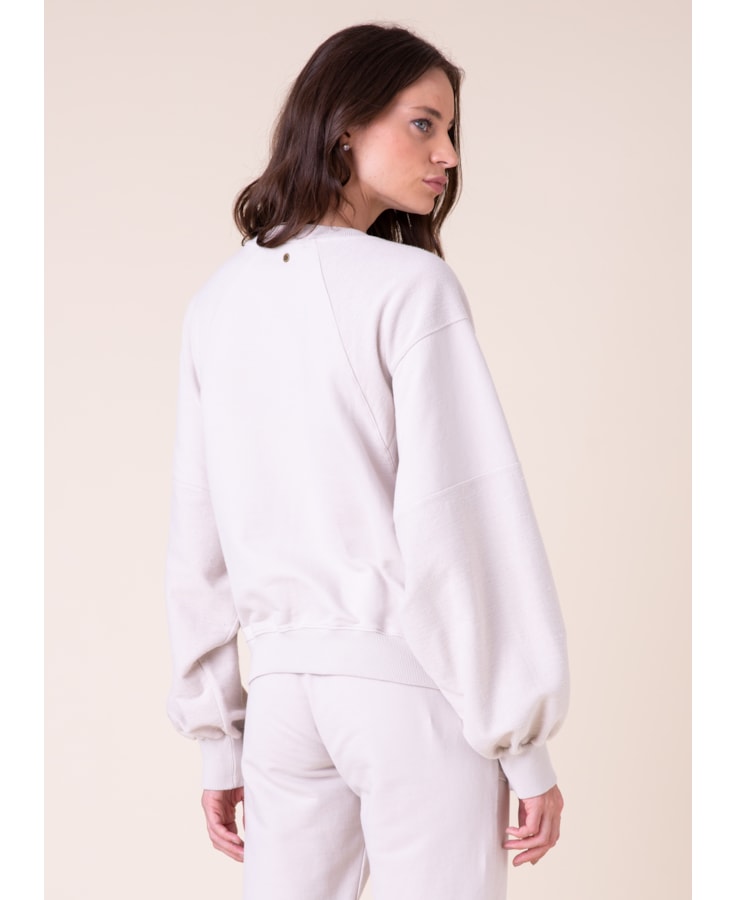 Calça Moletom Avesso Areia