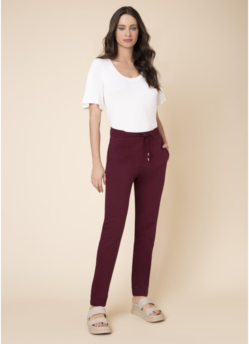 Calça Moletom Bobstore Vinho