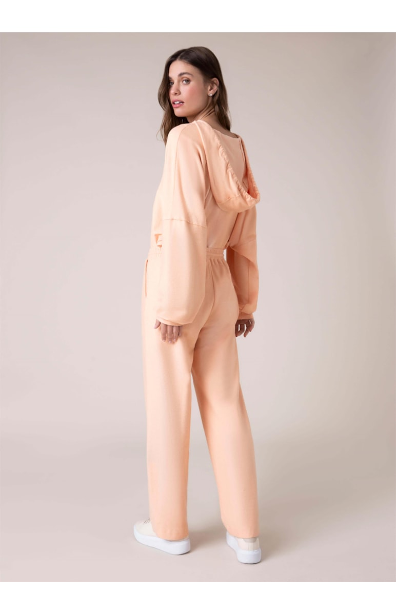 Calça Moletom Fleece Laranja