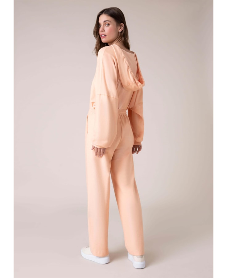 Calça Moletom Fleece Laranja