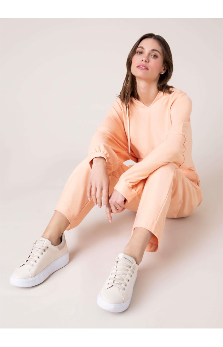 Calça Moletom Fleece Laranja