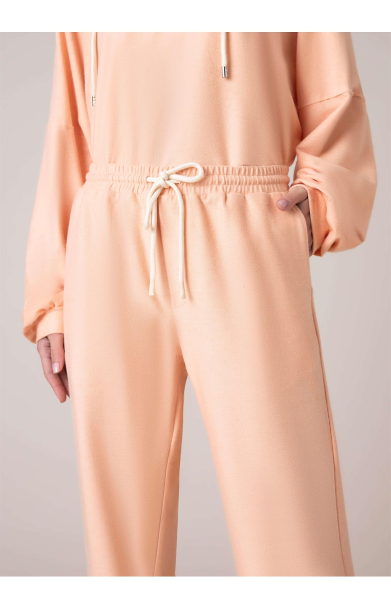 Calça Moletom Fleece Laranja