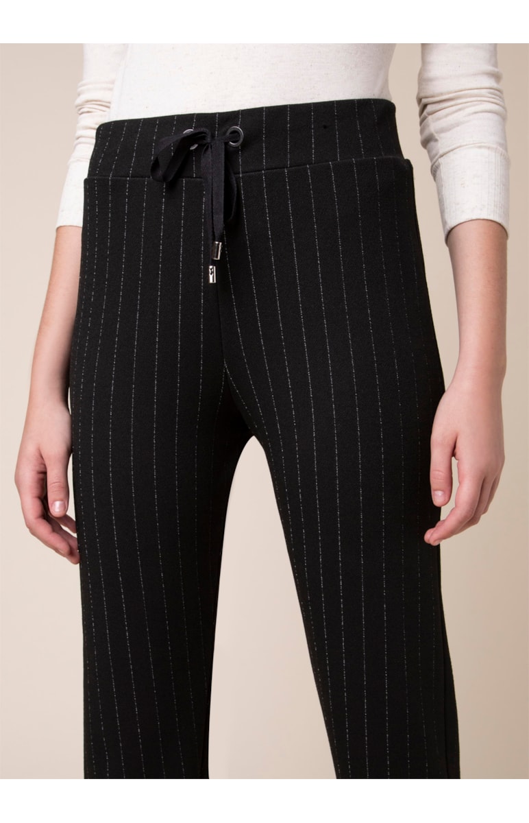 Calça Moletom Jogging Risca Preto