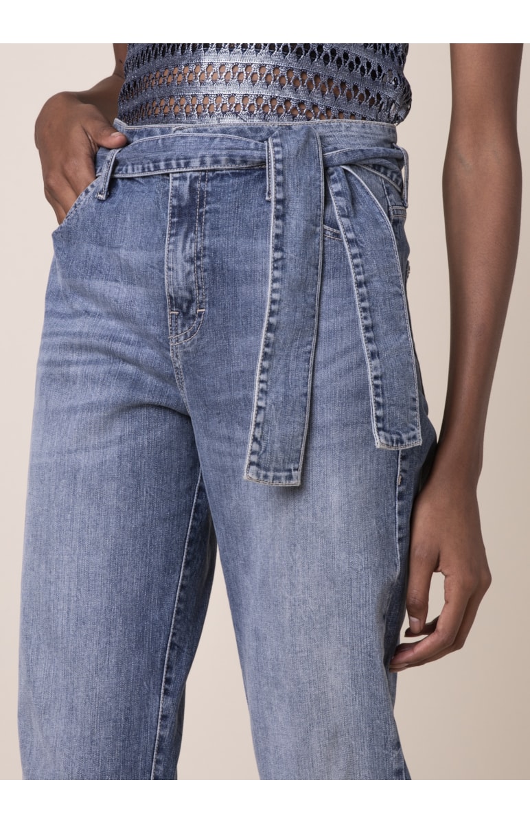 Calça Mom Jeans Deep Blue B-130 Lav.Medio C/Tank