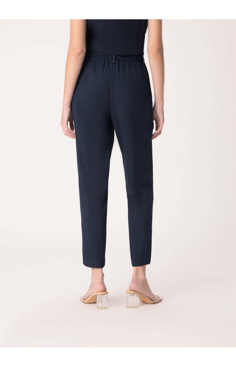 Calça Natural Check Cigarrete Marinho