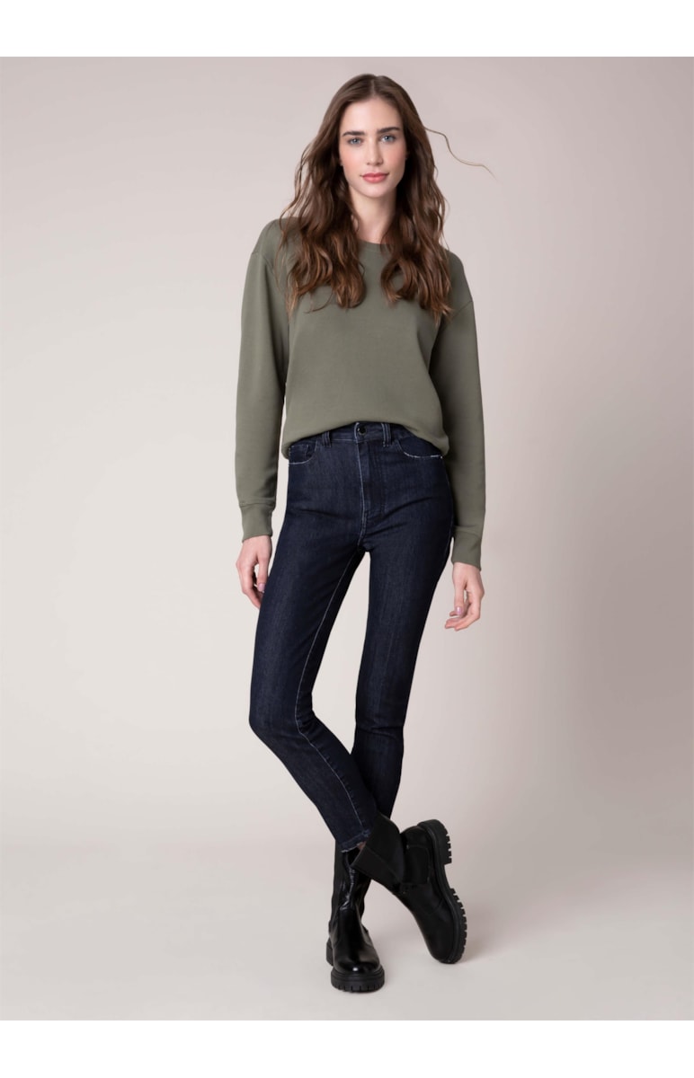Calça Overcast Slouch 347 Lav.Escuro C/ Rebolo