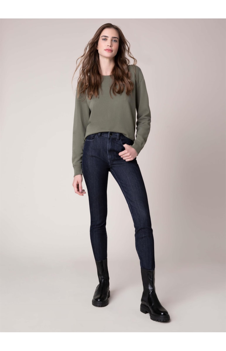 Calça Overcast Slouch 347 Lav.Escuro C/ Rebolo