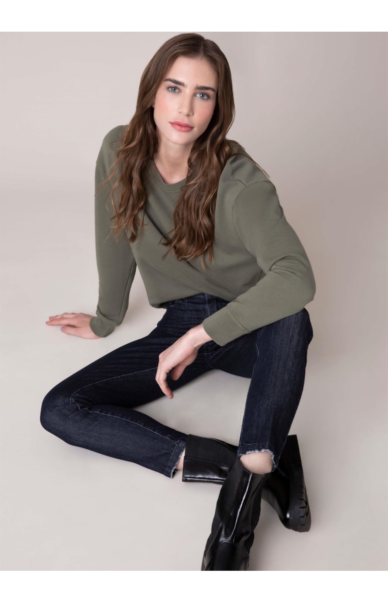 Calça Overcast Slouch 347 Lav.Escuro C/ Rebolo