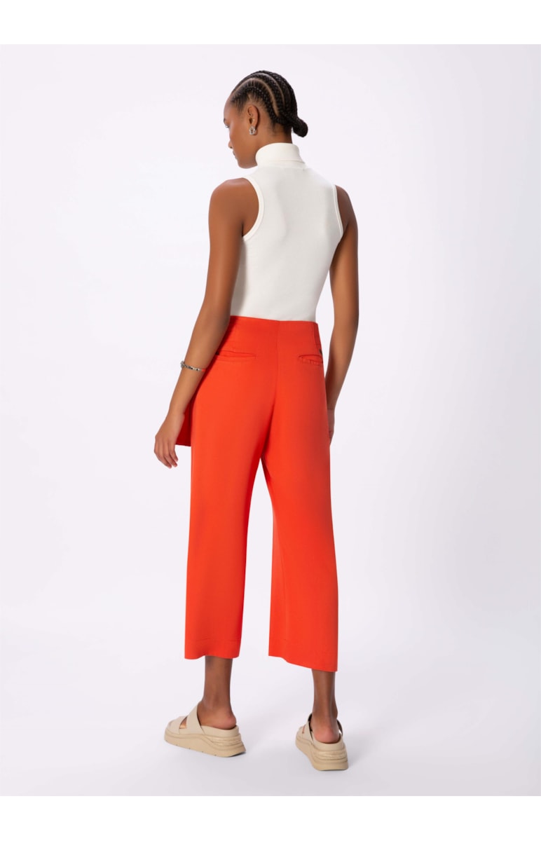 Calça Pantacourt Faixa Laranja