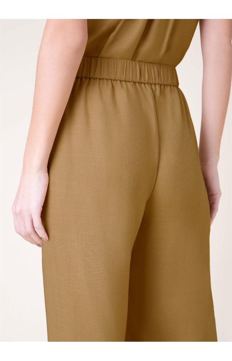 Calça Pantacourt Pesponto Caqui
