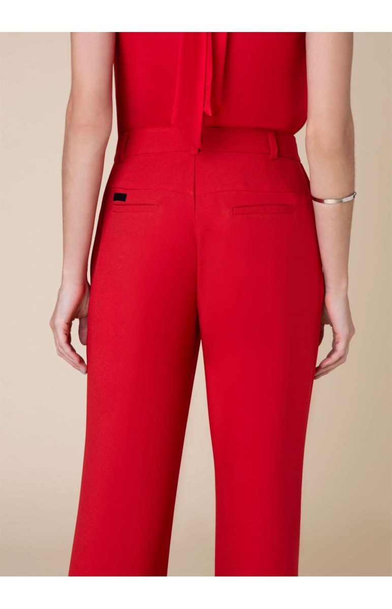 Calça Pantalona Alfaiataria Vermelho