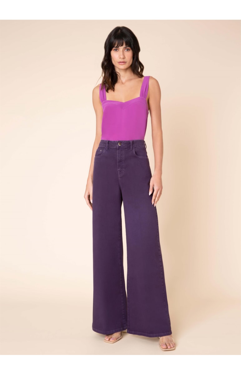 Calça Pantalona Color Roxo