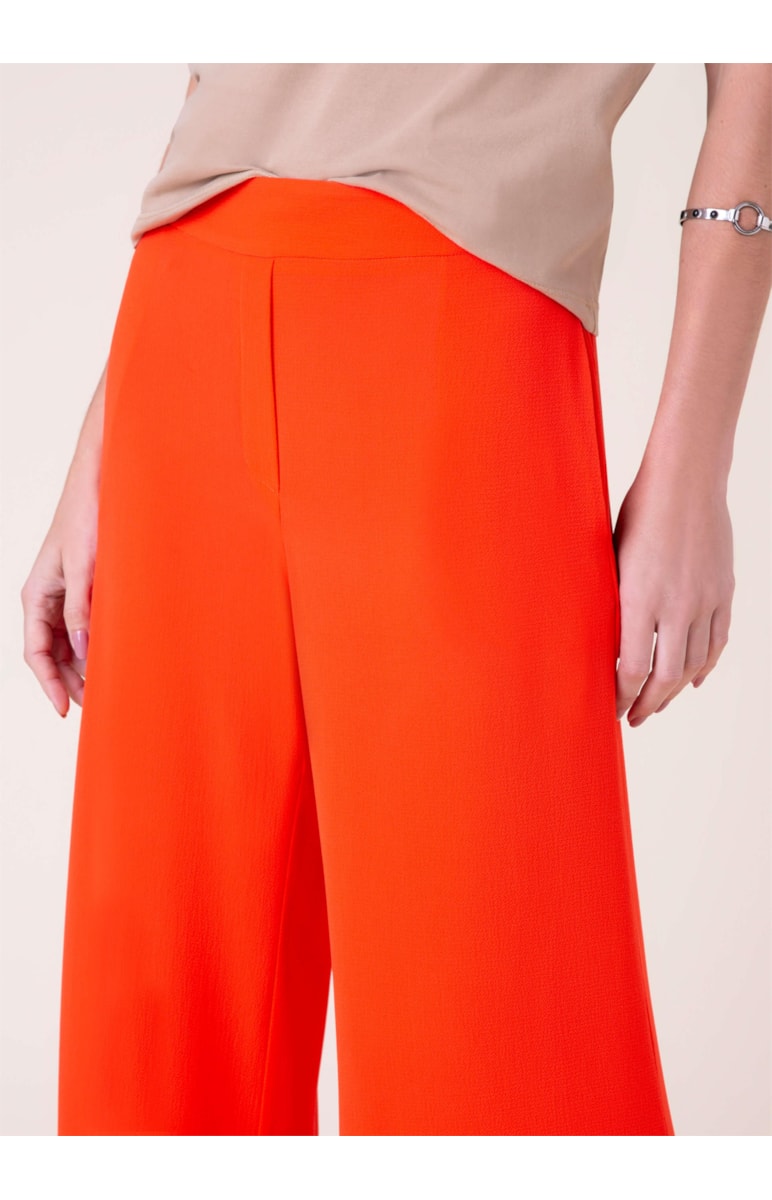 Calça Pantalona Crepe Laranja