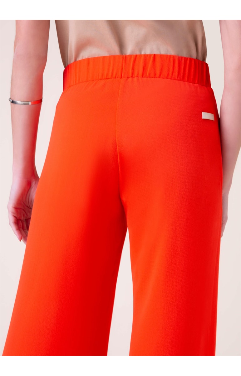 Calça Pantalona Crepe Laranja